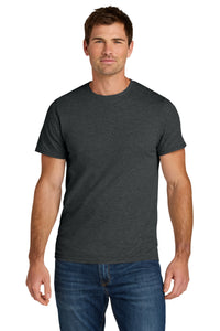 Jerzees Ultimate Unisex Ring Spun T-Shirt IC46M - Black Ink Heather