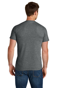 Jerzees Ultimate Unisex Ring Spun T-Shirt IC46M - Charcoal Heather Back