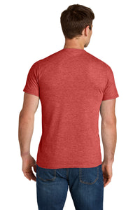 Jerzees Ultimate Unisex Ring Spun T-Shirt IC46M - Fiery Red Heather Back