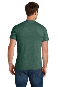 Jerzees Ultimate Unisex Ring Spun T-Shirt IC46M - Forest Green Heather Back