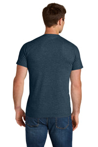 Jerzees Ultimate Unisex Ring Spun T-Shirt IC46M - Indigo Heather Back