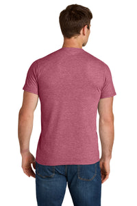 Jerzees Ultimate Unisex Ring Spun T-Shirt IC46M - Raspberry Heather Back