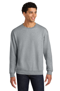 Jerzees Ultimate Unisex CVC Ring Spun Crewneck Sweatshirt IC48M - Athletic Heather