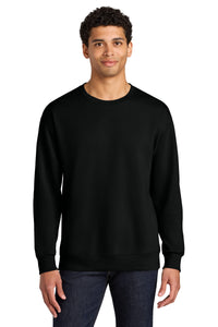 Jerzees Ultimate Unisex CVC Ring Spun Crewneck Sweatshirt IC48M - Black Ink