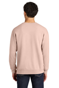 Jerzees Ultimate Unisex CVC Ring Spun Crewneck Sweatshirt IC48M - Blush Pink Back