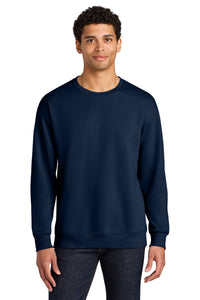 Jerzees Ultimate Unisex CVC Ring Spun Crewneck Sweatshirt IC48M - J. Navy