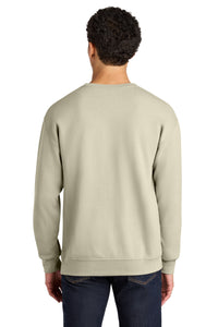 Jerzees Ultimate Unisex CVC Ring Spun Crewneck Sweatshirt IC48M - Putty Back