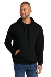 Jerzees Ultimate Unisex CVC Ring Spun Hooded Sweatshirt IC49M - Black Ink