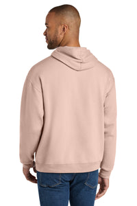 Jerzees Ultimate Unisex CVC Ring Spun Hooded Sweatshirt IC49M - Blush Pink Back