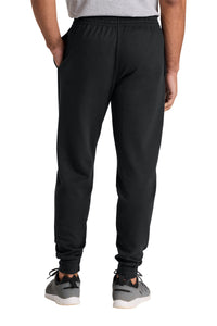 Jerzees Ultimate Unisex CVC Ring Spun Pocket Jogger IC50M - Black Ink Back