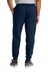 Jerzees Ultimate Unisex CVC Ring Spun Pocket Jogger IC50M - J. Navy Back