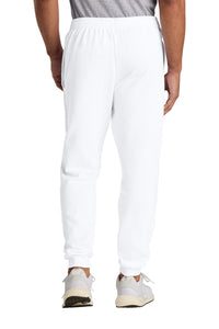 Jerzees Ultimate Unisex CVC Ring Spun Pocket Jogger IC50M - White Back