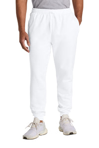 Jerzees Ultimate Unisex CVC Ring Spun Pocket Jogger IC50M - White