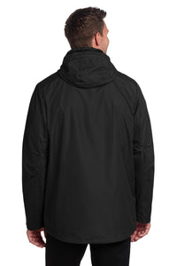 Port Authority All-Weather 3-in-1 Jacket J123 - Black Back