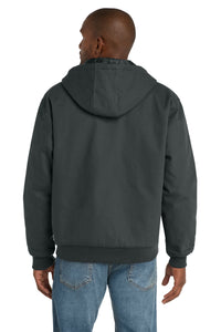CornerStone - Duck Cloth Hooded Work Jacket - Charcoal Back