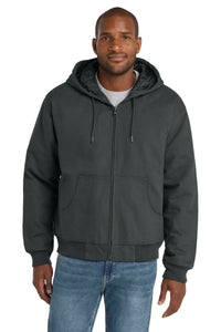 CornerStone - Duck Cloth Hooded Work Jacket - Charcoal