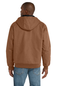 CornerStone - Duck Cloth Hooded Work Jacket - Duck Brown Back