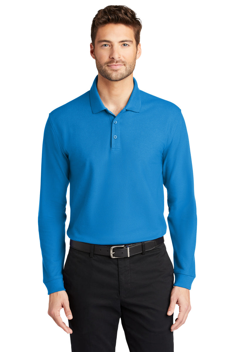 Port Authority Long Sleeve Core Classic Pique Polo