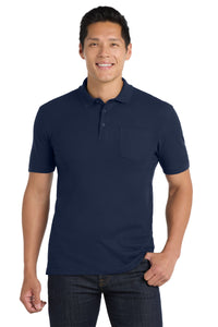 Port Authority Core Classic Pique Pocket Polo - River Blue Navy