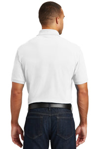 Port Authority Core Classic Pique Pocket Polo - White Back