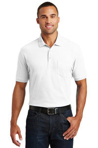Port Authority Core Classic Pique Pocket Polo - White