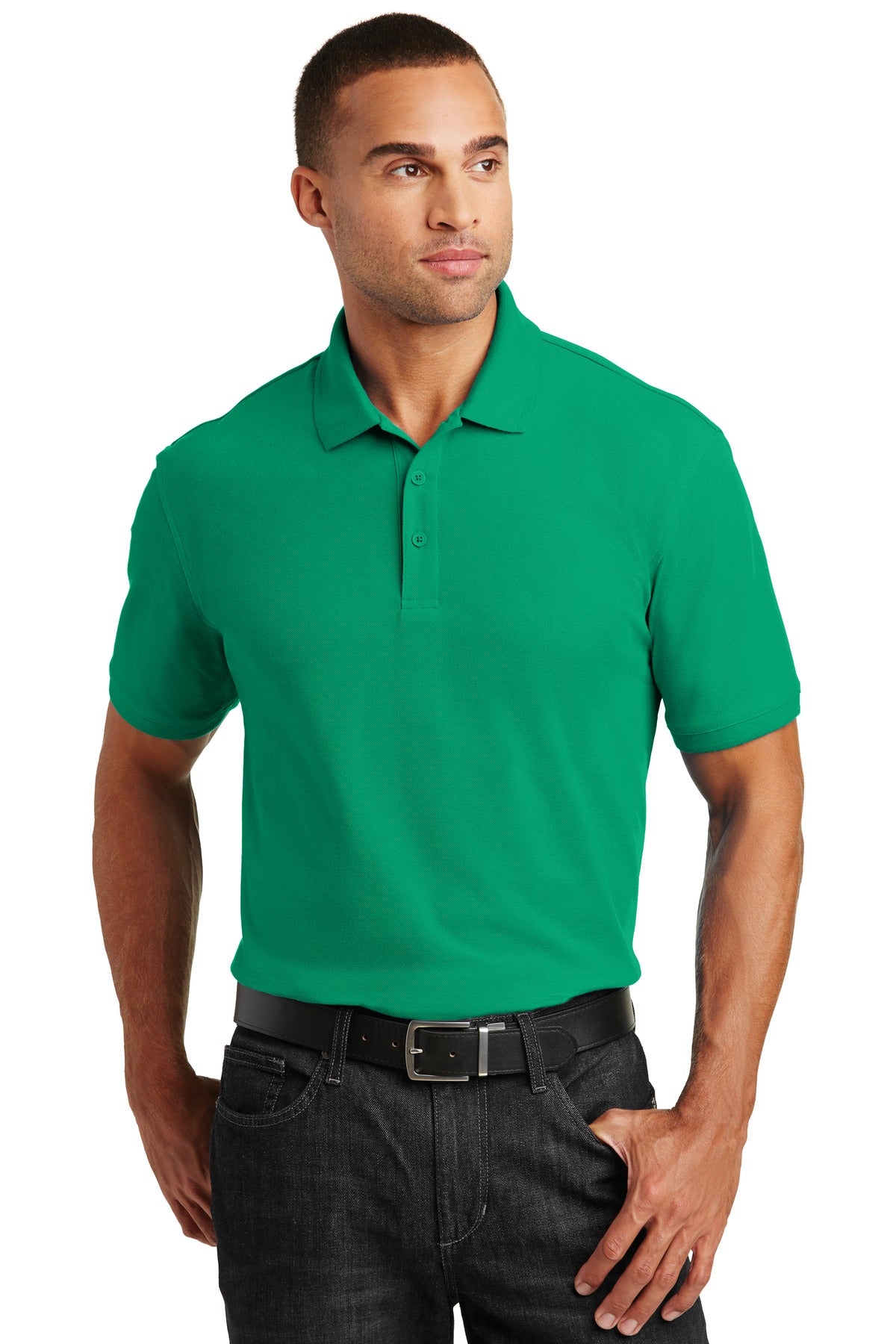 Port Authority Core Classic Pique Polo - Bright Kelly Green