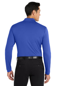 Port Authority  Dry Zone  UV Micro-Mesh Long Sleeve Polo K110LS - True Royal Back