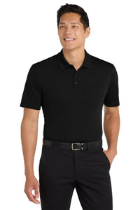 Port Authority Dry Zone UV Micro-Mesh Pocket Polo - Deep Black