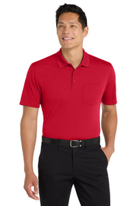 Port Authority Dry Zone UV Micro-Mesh Pocket Polo - Rich Red