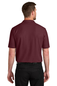 Port Authority Wearever Signature Pique Pocket Polo K200P - Burgundy Back