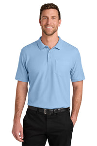 Port Authority Wearever Signature Pique Pocket Polo K200P - Cloud Blue