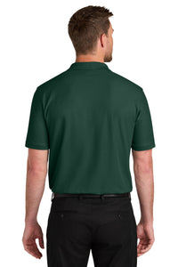 Port Authority Wearever Signature Pique Pocket Polo K200P - Dark Green Back