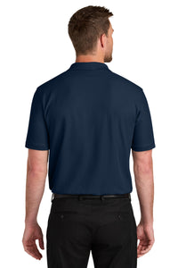 Port Authority Wearever Signature Pique Pocket Polo K200P - River Blue Navy Back