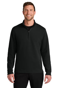 Port Authority Wearever Signature Double Pique 1/4-Zip K210 - Deep Black