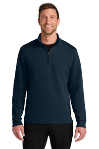 Port Authority Wearever Signature Double Pique 1/4-Zip K210 - River Blue Navy