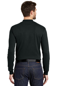 Port Authority Interlock Knit Mock Turtleneck - Black Back