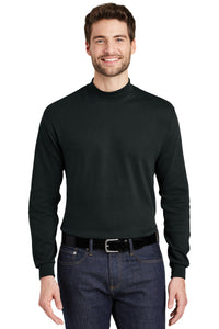 Port Authority Interlock Knit Mock Turtleneck - Black