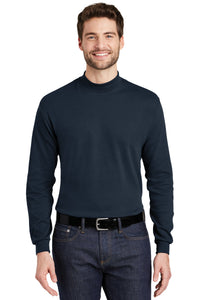 Port Authority Interlock Knit Mock Turtleneck - Navy