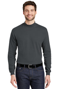 Port Authority Interlock Knit Mock Turtleneck - Steel Grey
