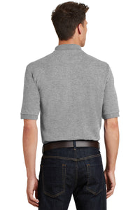 Port Authority Heavyweight Cotton Pique Polo with Pocket - Oxford Back