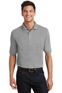 Port Authority Heavyweight Cotton Pique Polo with Pocket - Oxford