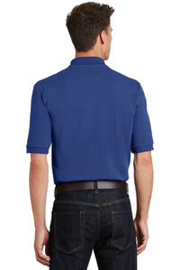 Port Authority Heavyweight Cotton Pique Polo with Pocket - Royal Back