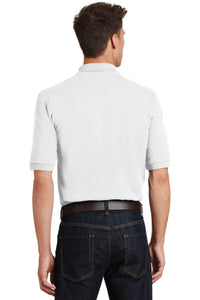 Port Authority Heavyweight Cotton Pique Polo with Pocket - White Back