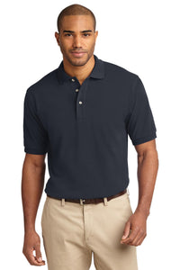 Port Authority Heavyweight Cotton Pique Polo - Classic Navy
