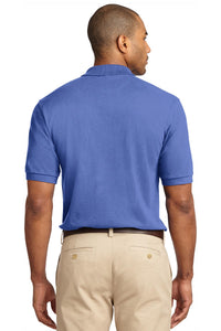 Port Authority Heavyweight Cotton Pique Polo - Faded Blue Back