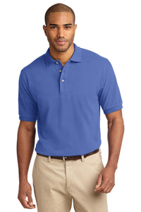 Port Authority Heavyweight Cotton Pique Polo - Faded Blue