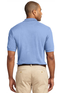 Port Authority Heavyweight Cotton Pique Polo - Light Blue Back
