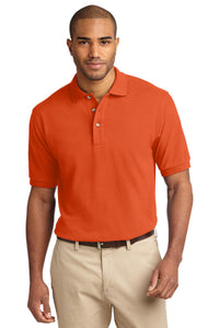 Port Authority Heavyweight Cotton Pique Polo - Orange
