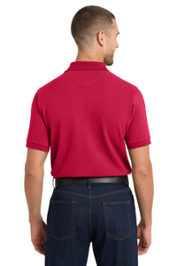 Port Authority Heavyweight Cotton Pique Polo - Red Back