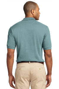 Port Authority Heavyweight Cotton Pique Polo - Seafoam Back